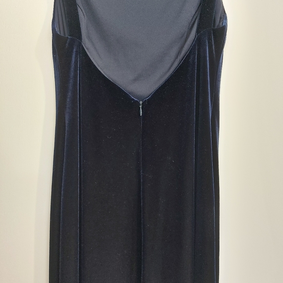 Rhapsody Blue Velvet Maxi Dress - Picture 10 of 14